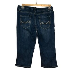 Mossimo Supply Co. Women's Capri Jeans Size 5 Dark Wash‎ Stretch Cotton Blend